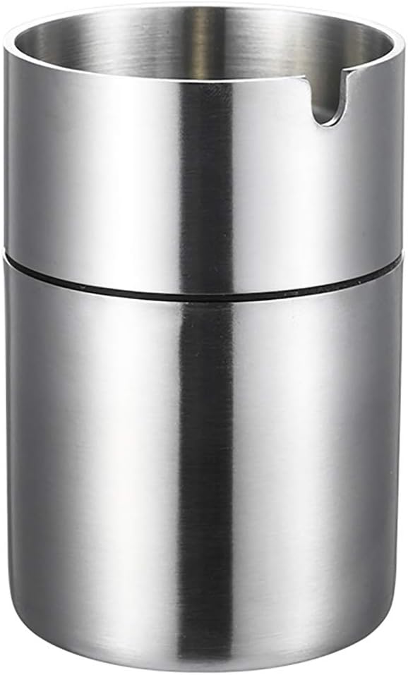 Chingde Outdoor Ashtray, Garden Ashtray Stainless Steel, Flame Retardant, High Temperature Resistant, Detachable