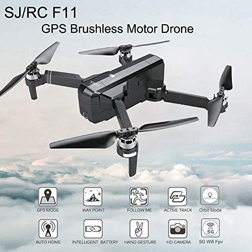 LtrottedJ New SJRC F11 GPS 5G WiFi FPV 1080P HD Cam Foldable Brushless RC Drone Quadcopter