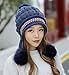 E.Joy Online Women Peruvian Earflap Beanie Hat Knitted Pom Winter Snow Ski Hat Ladies