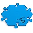 FluentPet HexTile - Blue | Accessory Dog and Cat Button Learning Kits | Can Hold Up to 6 Buttons | Soft, Durable, and Non-Slip | Gift for Pet Lovers | Comes in 12 Colors