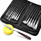 Loteaf 17 PCS Artist Paint Brushes Set with Free