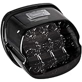 NTHREEAUTO Smoked LED Rear Tail Light Motorcycle Taillights Brake Driving Compatible with Harley Dyna Road King Electra Glide Street Bob Touring