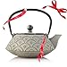 Resveralife Black Cast Iron Tea Pot with Infuser - Japanese Teapot for Long Lasting Flavor (32 Oz)
