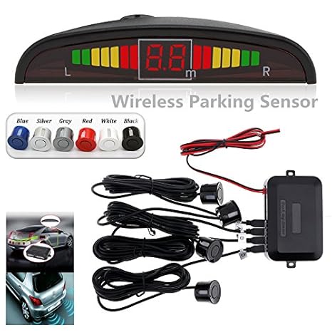 Amazon.com: ePathChina LED Display Car Reverse Backup Radar with 4 ...