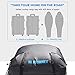 rabbitgoo Rooftop Cargo Carrier Car Roof Cargo Bag Easy to Install Straps - Waterproof Soft Shell Luggage Rack Bag on Car Topper 15 Cubic Feet