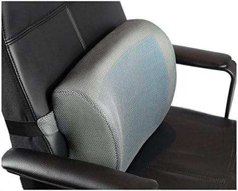 Memory Foam Lumbar Support Back Cushion From CalCore - For Office Chair and Car Seat With Cooling Gel Technology