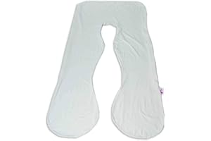 Meiz Pregnancy Pillow Cover – U Shaped Pregnancy Body Pillow Replacement Cover - Cooling Jersey Cover 55" Body Pillow (Green)