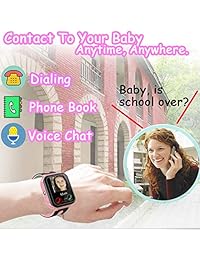 Reloj inteligente para niños, con GPS y pantalla táctil, para niños, niñas, Navidad, vacaciones, juguetes, regalos, reloj de pulsera inteligente con cámara, monitor de fitness, reloj con pantalla táctil, antipérdida de uso