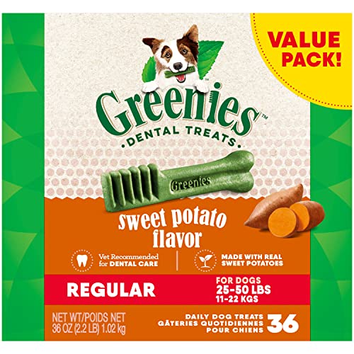 Greenies Regular Natural Dog Dental Treats, Sweet