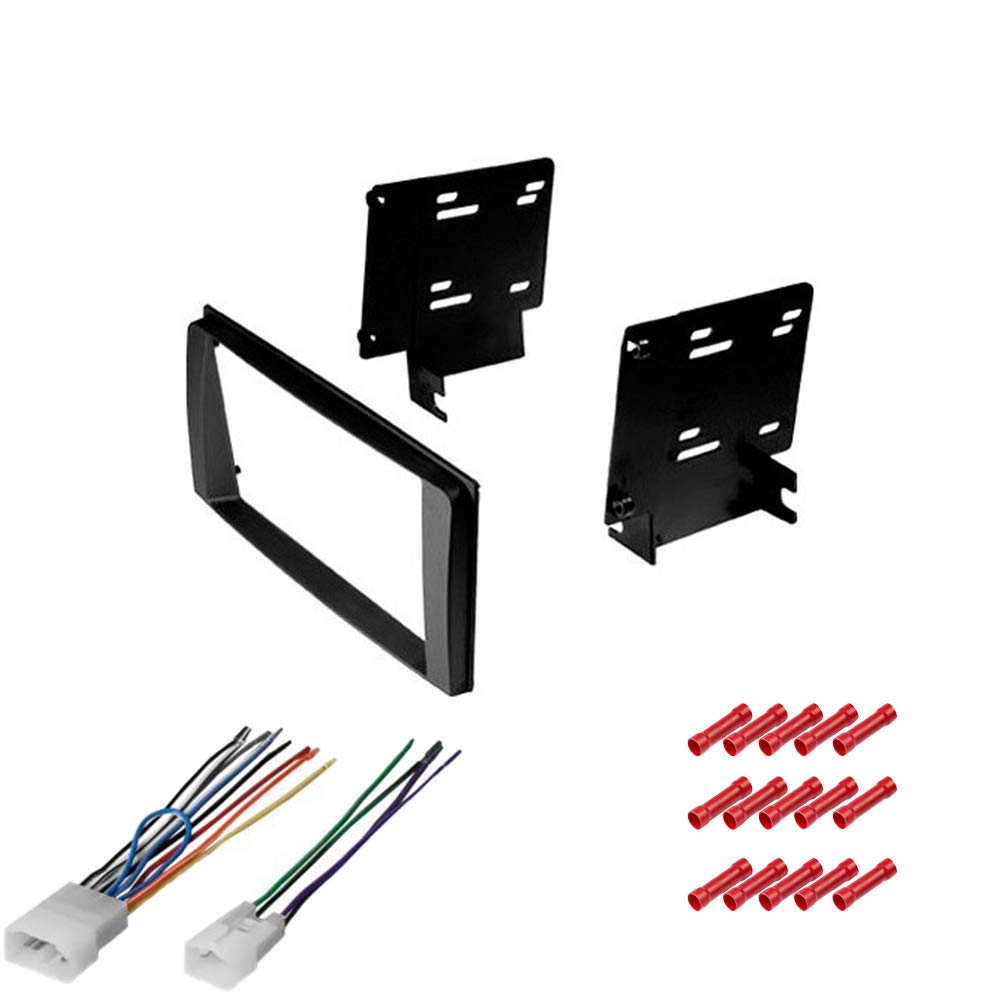 CACHÉ KIT2076 Bundle with Car Stereo Installation Kit for Toyota 4Runner Sport Edition with RDS 2003 – 2009 in Dash Mounting Kit, Harness for Double Din Radio Receiver (3 Item)