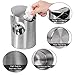 Sanmersen Mini Stainless CounterTop Trash Can with Lid,Small Desk Trash Can Recycling Trash Bin Kitchen Desktop Bathroom Office Wastebasket 1.5 L / 0.40 Gal