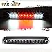 Partsam Replacement for 99-07 Silverado and Sierra 1500 2500 3500 HD Classic Third 3rd Brake Light Rear Cab Roof Top Cargo Lamp Center High Mount Stop light Chrome Housing (Smoke Lens)