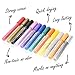 Art Meister Acrylic Markers-Set of 12 Acrylic Paint Pens, Medium Point - Writes on Almost Anything – Paint Markers for Fabric, Glass Writing, Canvas, Rock Painting, Ceramics, Wood, DIY Projects