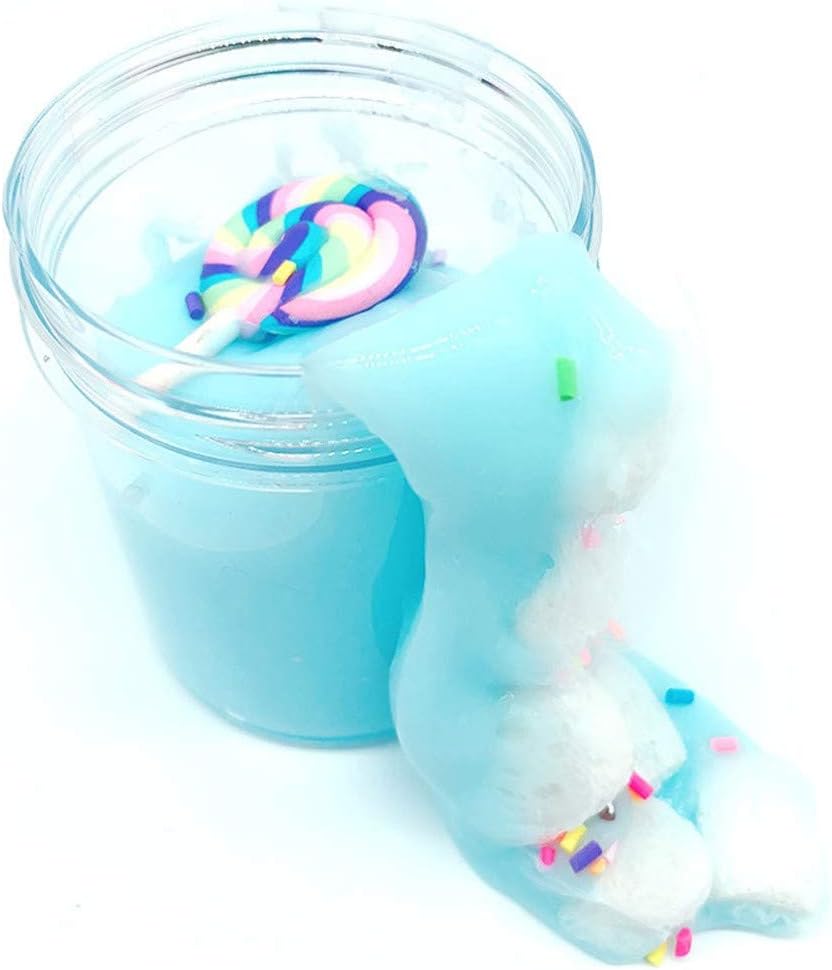 Xuways 60ml Lollipop Putty Fluffy Cloud Slime Mud, Stress Relief Toy ,Scented Sludge Toy for Kids and Adults, Super Soft and Non-Sticky (Muticolor)