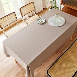 AUSSPVOCT Textured Tablecloth Round 60 Inch