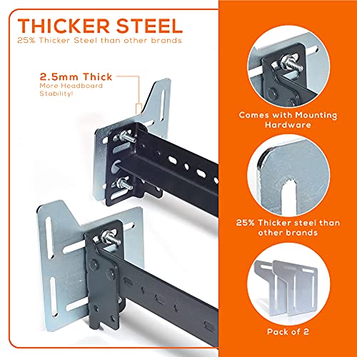 Ronin Factory Bed Frame Brackets Adapter for Headboard Extra Heavy Duty