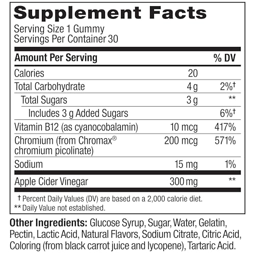 OLLY Metabolism Gummy Rings, Apple Cider Vinegar, Vitamin B12, Chromium, Energy and Digestive Health, Chewable Supplement, Apple Flavor - 30 Count - Image 11