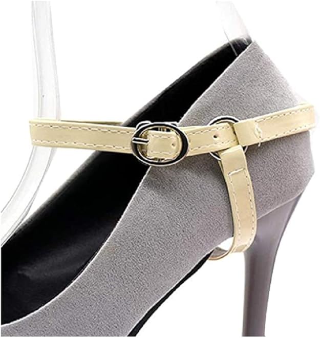 Instant Shoe Heel Straps, Detachable PU Leather Shoe Straps Laces Band For Holding Loose High