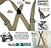 Holdup Airport Friendly/No Buzz Suspenders for Men (Tan 1 1/2