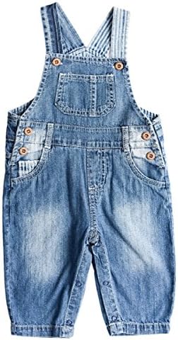 ZL MAGIC Baby &amp; Little Boy/Girl Soft Washed Denim Bib Overalls (Various Styles)