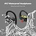 NEXGADGET Bluetooth Headphones IPX7 Waterproof Wireless Sport Earphones with Mic Stereo In-ear Earbuds with Bass and Noise Cancelling for Workout Running