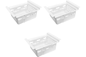 FreezerMax Chest Freezer Basket - Universal Deep Freezer Organizer Bin -Fits Almost Any Freezer with Telescoping Basket, Adjustable Basket (Full size 3 Pack). Now With Basket Length Locks
