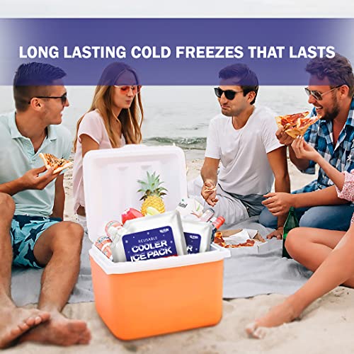 GURIN Cooler Ice Packs Reusable Ice Packs for Lunch Box, Bag, or