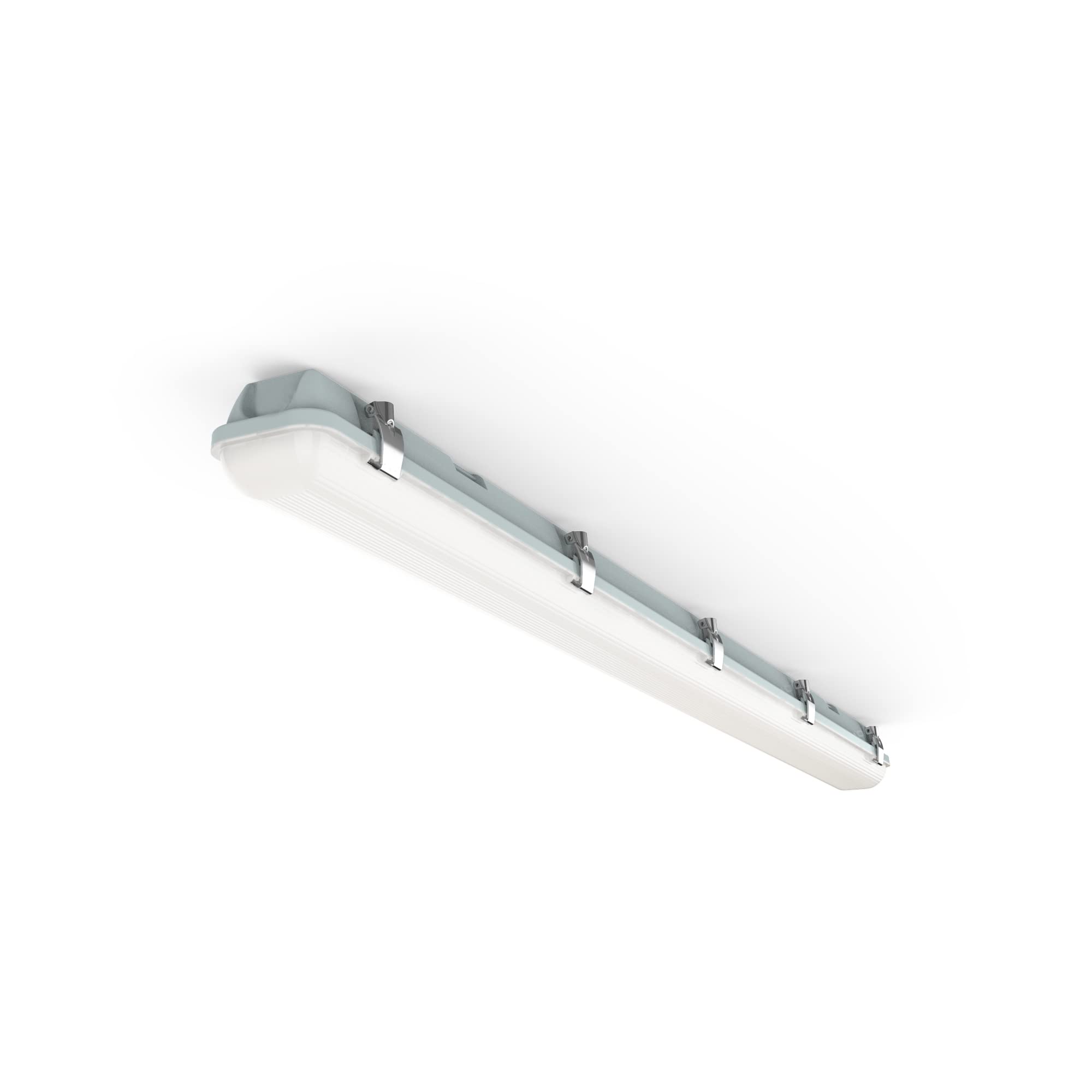 4lite Non Corrosive Batten (Grey) 2100lm Indoor or Outdoor 4ft Cool White IP65 Rated Single LED Integrated 20W Strip Light - 4L3/1100-4Yr Guarantee