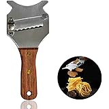 Professional Stainless Steel Truffle Cheese Slicer with Adjustable Blade & Rosewood Handle, Chocolate Shaver Rachel Ray ,Wavy