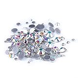 Nizi Jewelry Crystal AB Color Rhinestones For Nails Mixed Sizes About 1000pcs
