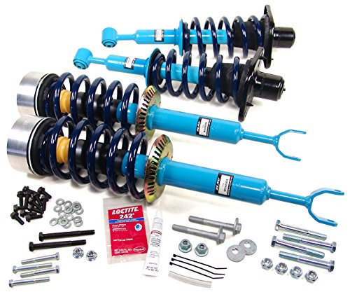 Blau MGR2001-A Audi Allroad Air Suspension Conversion Kit - w/ 6 Cylinder 2.7L Engine (Allroad Shock Absorber Coil Spring Kit)