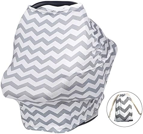 Nursing Cover, ISHOWDEAL Flexible Unisex Super Soft Baby Nursing Breastfeeding Cover Breastfeeding Cover for Boys and Girls Multi-Use Nursing Privacy Cover Shopping Cart and Stroller Carseat Covers