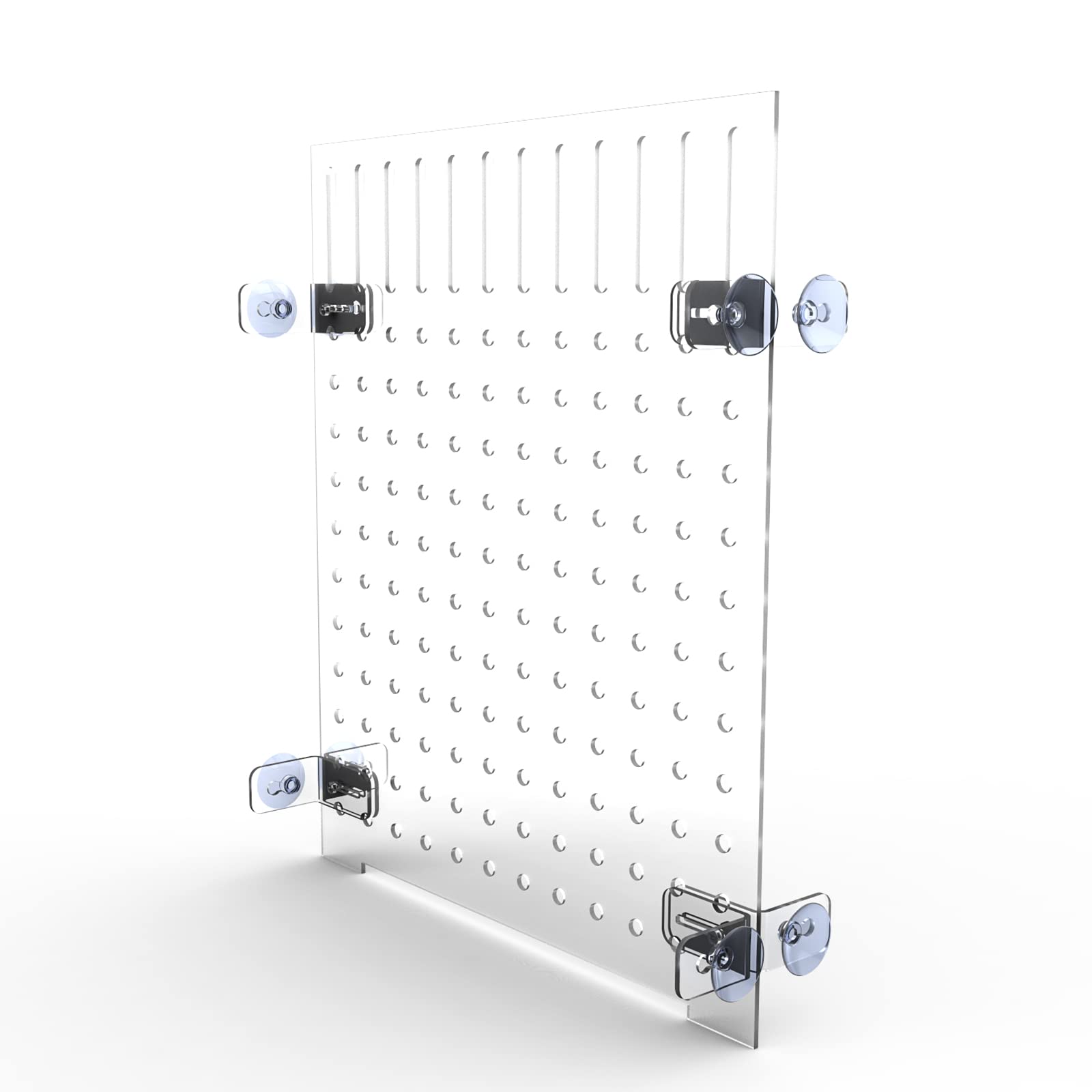 Photo 1 of HingoFuni Aquarium Fish Tank Divider Acrylic Isolation Grid Board with Suction Cups Included Clear Fish Separator Transparent Plate Baffle Cover Blocking Fish Partition Net 30x40cm/11.81x15.74in