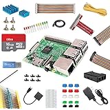 HSU Raspberry Pi 3 B Kit with Black Case for Starters,Including 16G MicroSD Card, Power Supply and Other Electronic Component