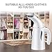 LAPUTA Upgraded Clothes Steamer, Handheld Garment & Steamer for Clothes Ultra Fast Heat-up to Clean, Sterilize Fabric with 150ML Capacity Water Tank, Home and Travel Portable Steamer