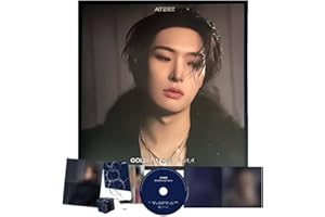 ATEEZ GOLDEN HOUR Part.4 Album Digipack [MINGI Ver.] Cover + CD + Photocard + Booklet + Sticker + Folded Poster (Adrenaline)