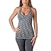 Riverberry Womens Actives Racerback Yoga Workout Exercise Top with Built-in Shelf Bra, Black, Large/X-Large