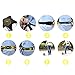 Football Kick Trainer, Soccer Solo Skill Practice Training Aid for Kids Youth Adult Universal Fits Size 3, 4, 5 Footballs