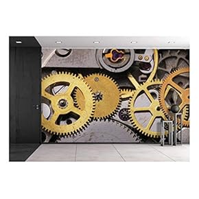 Gear - Removable Wall Mural | Self-Adhesive Large Wallpaper - 66x96 inches