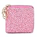 GEEAD Small Glitter Wallet for Women Girls Mini Coin Purse Pouches with Key Ring