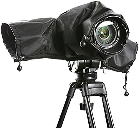 Amazon カメラレインカバー レインカバー レインジャケット ブラック プロフェッショナル 雨の日撮影用品 防塵 防水 一眼レフ対応 Nikon 650d 600d 7d 5d 5d Pentax K30 K5 K5 Nikon D3000 D30 D5100 D50 D7100 D90 D70 D705 D600 D800 型番など 最長22cm
