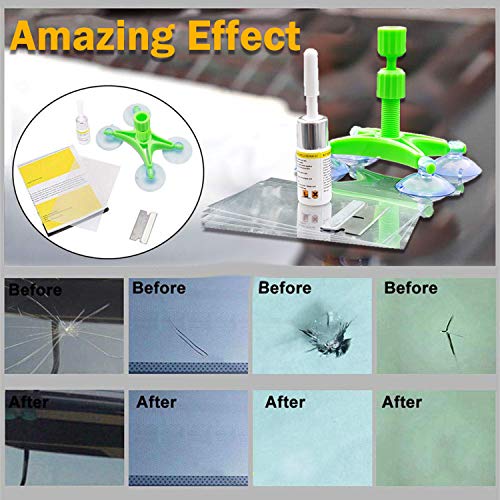 Upgraded Auto Windshield Repair Tool,Newest Generation Car Windshield Repair Kit with Windshield Repair Resin for Auto Glass Windshield Crack Chip Scratch, Chips, Cracks, Bulll's-Eyes and Stars