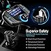 Bluetooth FM Transmitter, ESOLOM Wireless Bluetooth 4.2 FM Radio Receiver MP3 Music Player Car Kits with 1.7 inch LCD Display Hands-Free Calling QC3.0 Smart 2.4A Dual USB Ports, AUX Output TF Card