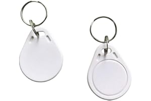 YARONGTECH 13.56MHZ ISO14443A M1 Chip RFID Keyfob tag White color pack of 100