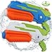 POKONBOY 2 Pack Water Guns Super Blaster Large Capacity 500ML Squirt Gun, Shoots Up to 35 Ft- Game Fun Far Range Party Favor Toy for Kids and Adults
