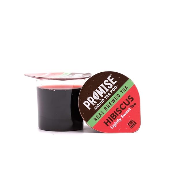 PROMISE TEA BY JAVA HOUSE – COLD-BREWED TEA CONCENTRATE PODS – ETHICALLY SOURCED – HIBISCUS LIGHTLY SWEET TEA – PACK OF 12