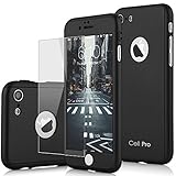 iPhone 7 Case 360 CellPRO [Full Body Series] Premium Hard TPU Cover ,Full Protection (Dual Layer 0.1 mm Slim) Anti Slip Grip Designed with Ultra Clear Screen Protector Glass for Apple iPhone 7 (2016)