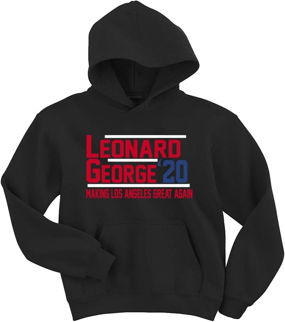Black Los Angeles Kawhi George 2020 Hooded Sweatshirt