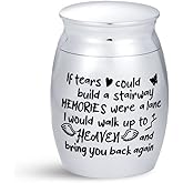 SBI Jewelry Women Men Small Cremation Urns for Human Ashes Wife Husband Family Friend Bring Back from Heaven Fiancée Boyfriend Girlfriend Life Partner Memorial Holder Keepsake Gift for Funeral