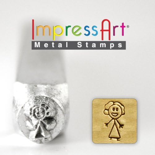ImpressArt- 7mm, Mom- Stick Figure Design Stamp by ImpressArt Metal Stamps